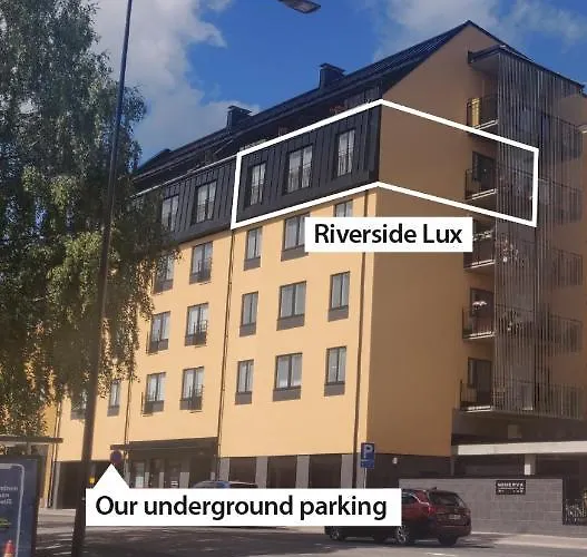 Riverside Lux With 2 Bedrooms, Car Park Garage And Sauna