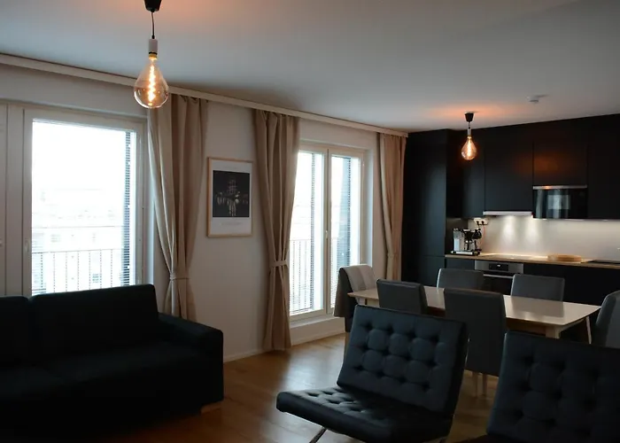 Riverside Lux With 2 Bedrooms, Car Park Garage And Sauna